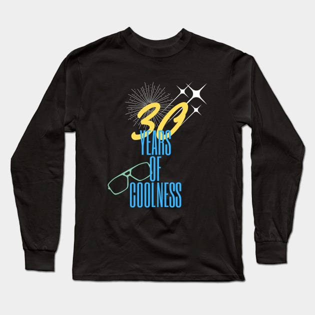 30 years of coolness Long Sleeve T-Shirt by Warp9